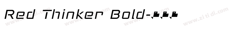 Red Thinker Bold字体转换